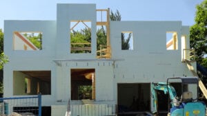 house being constructed with ICF