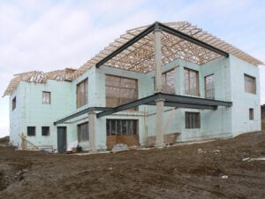 new house using icf