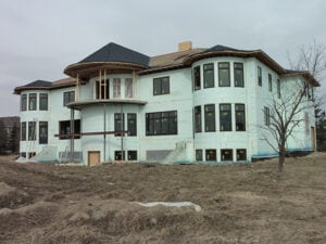 large home construction using ICF
