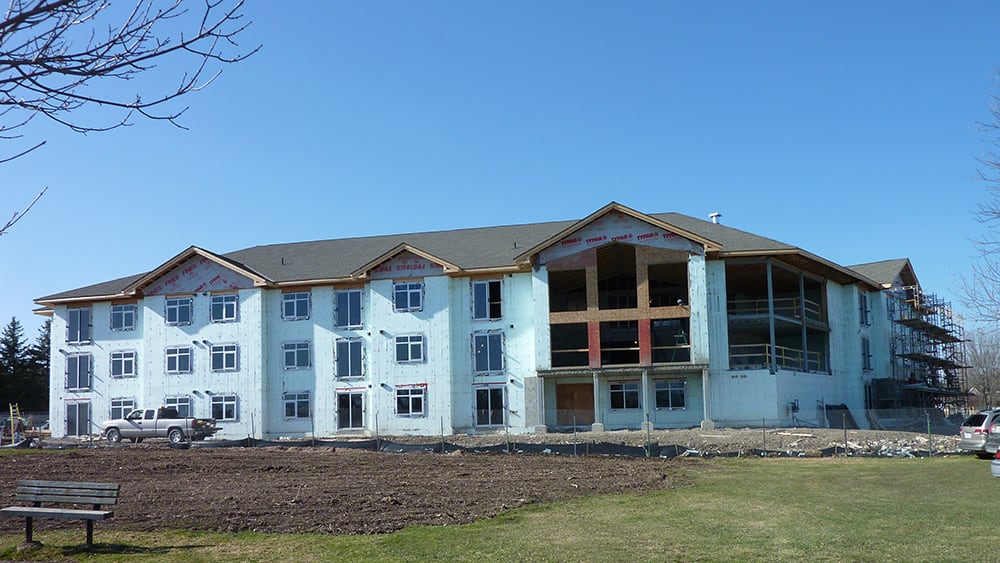 Multifamily construction using ICF