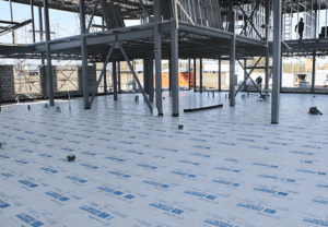 Thermofam insulation being used in construction